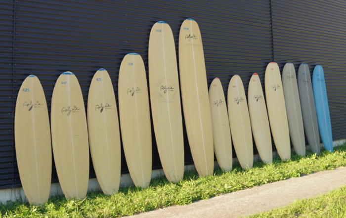 Our range of surfboard blanks. From 6'2 ft to 9'9 ft